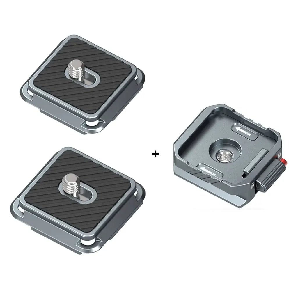 HOT Universelles Arca Schnellwechselsystem Plattenteller-Klemme 1/4'' 3/8'' Schnellwechsel-Kit für DSLR-Kamera Gimbal Stativ DJI Stabilisator PD