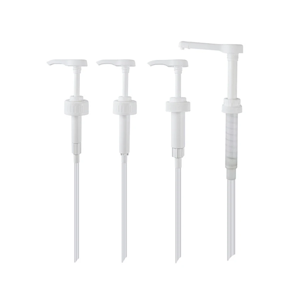 

1pc Press Pump Head Food Grade Syrup Dispenser Long Nozzle Precise Oil Sauce Extruder Buckle Cover Moisture Resistant