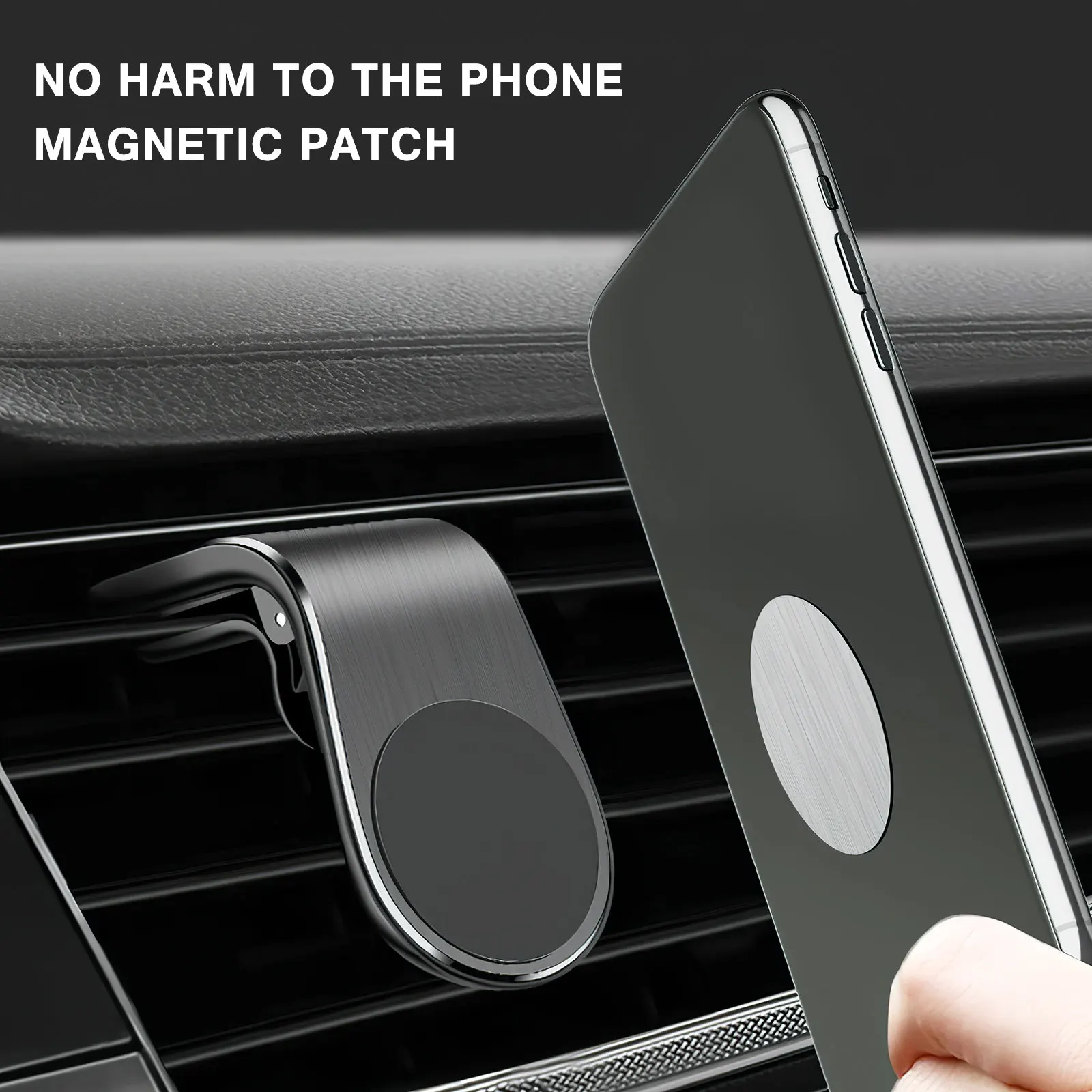 12Pcs Dual Shape Metal Plate Round Rectangle for Car Phone Holder Strong Bond Adhesive Back Mount Plate All Phones Anti-Slip