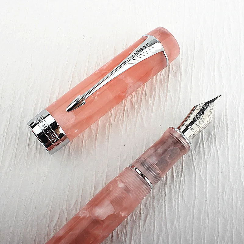 Jinhao Marble Pattern Fountain Pen F M 0.5mMM 0.7MM Writing Ink Pen Back To School Supplies Business Office Calligraphy Pen