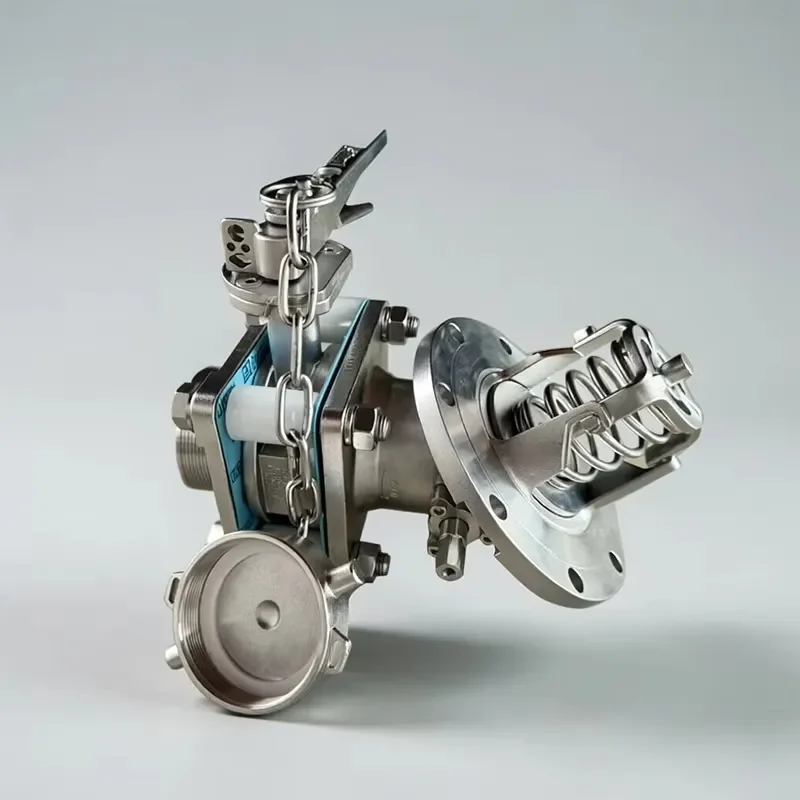 ISO Tank Container Parts 316L Stainless Steel Bottom Discharge Valve Emergency Shut-off Valve PTFE Seal Safe Leakage Proof