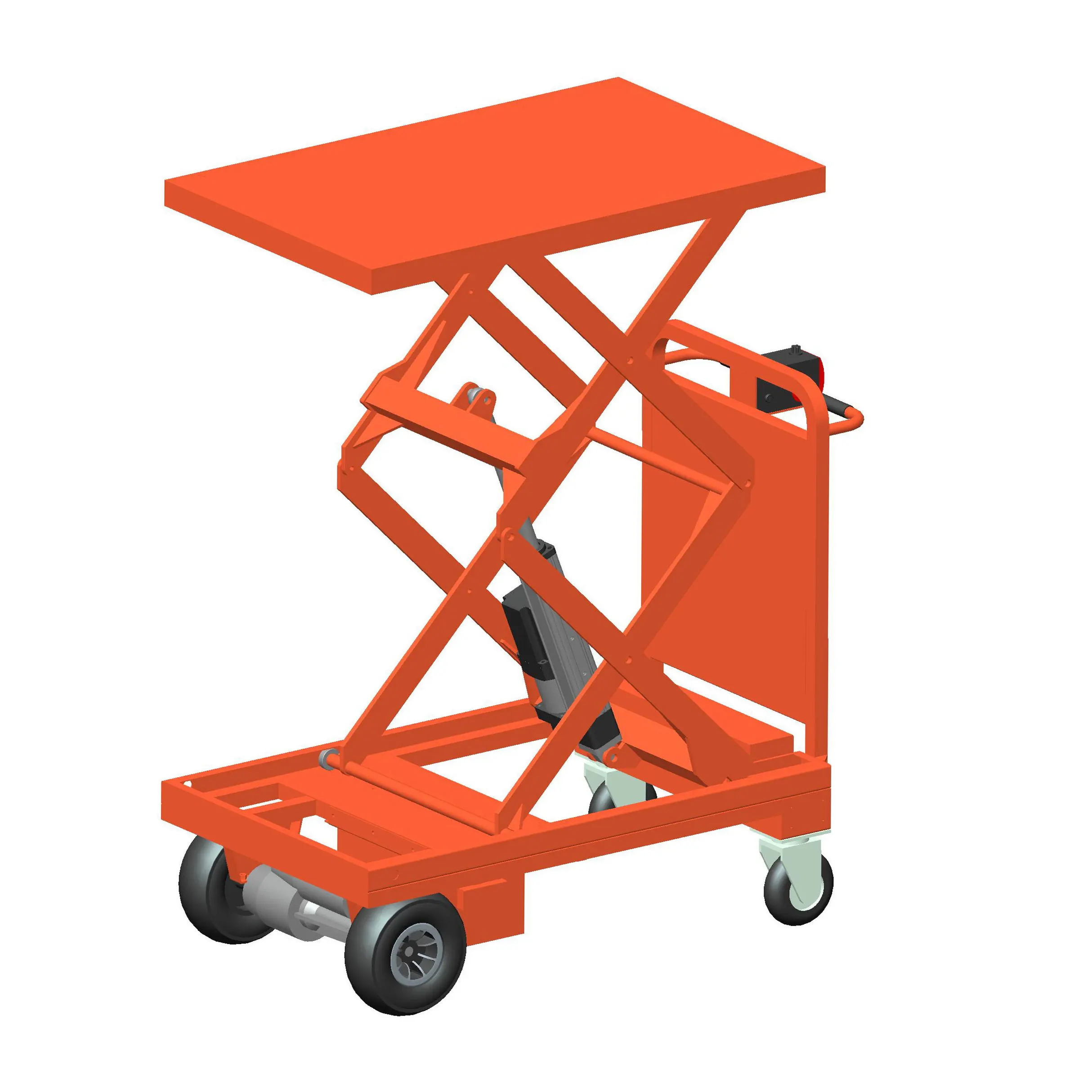 NK 1105 Warehouse Electric Lift Truck China Electric Lift Table Outdoor Electric Trolley Platform Mover