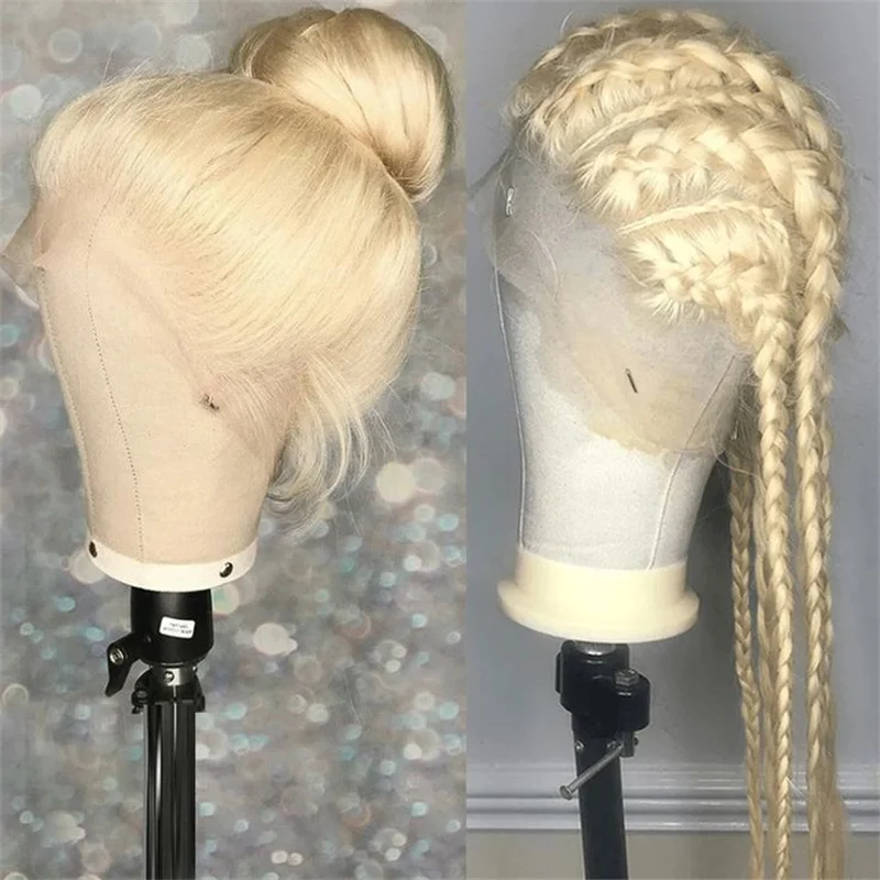 

40 Inch Honey Blonde Straight Lace Front Wig Human Hair 150% Density Brazilian Natural Remy Pre-Plucked For Women With Baby Hair