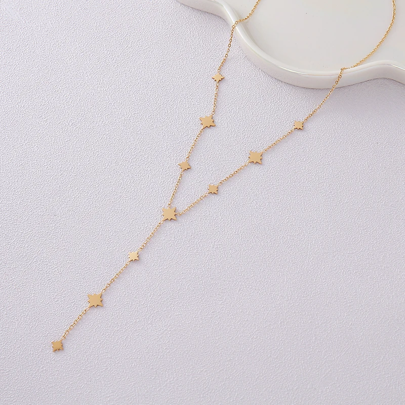 7 الشاكرات قلادة هيبوالرجينيك اليوغا الريكي بوهو الفولاذ المقاوم للصدأ الملونة كريستال الزركون ضوء الفاخرة قلادة الترقوة سلسلة