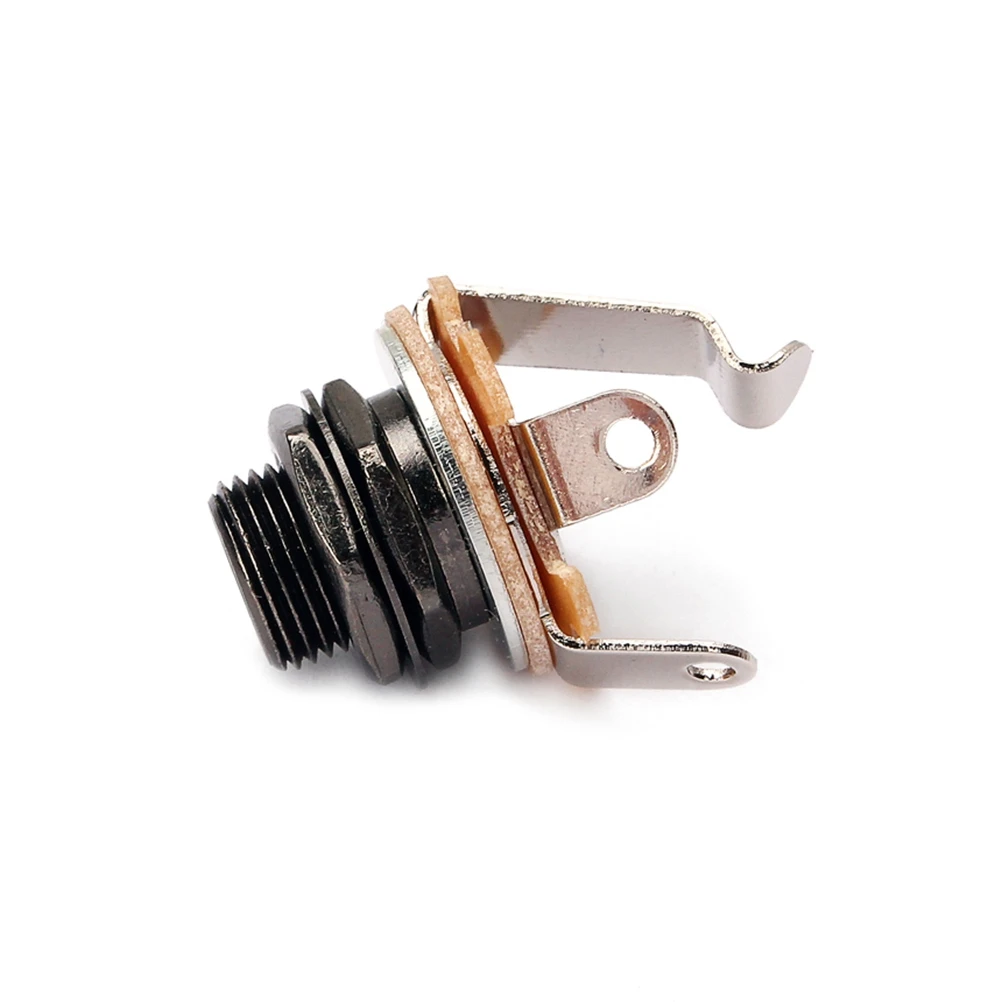 

10 Pcs Guitar Mono Jack Socket Connector 1/4 Inch 6.35mm Output Jack Panel Mount Pickup Electric Acoustic Bass Guitar