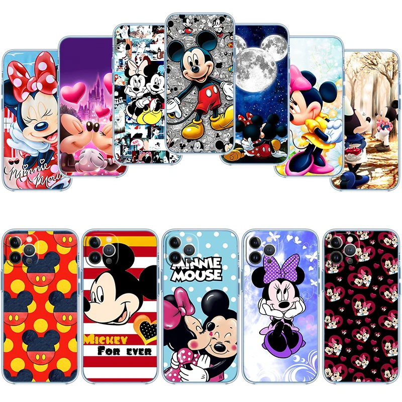 ED28 Mickey Minnie Mouse Phone Case for Motorola Moto Edge Plus G200 G23 E13 E15 E20 E30 G62 G71 G72 G75 G24 G15 Power view 2