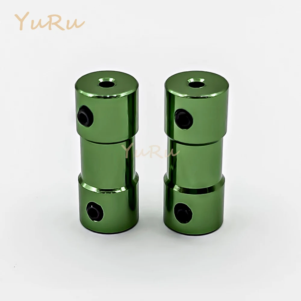 1PC D10L25 Aluminium Oxidized Coupling Bore 2.3/3/3.17/5mm With Top Wire for Vehicle Ship Aircraft Model Parts Shaft Motor Drive