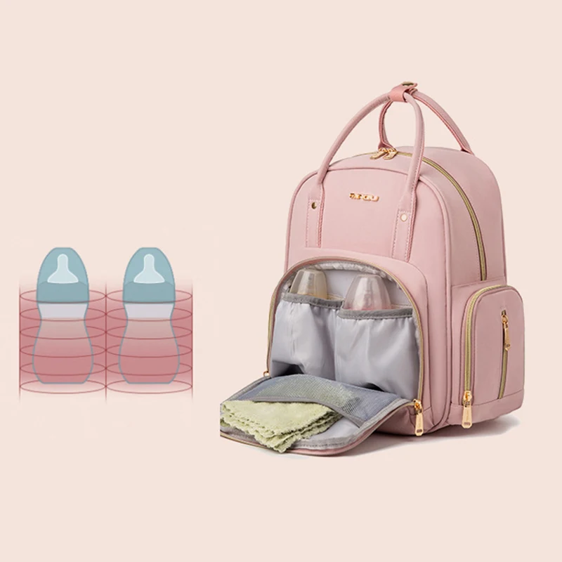 Bolsa impermeable para pañales de bebé, mochila de moda para mamá, mujer embarazada, mochila de repuesto para mamá, bolsa para el cuidado del bebé