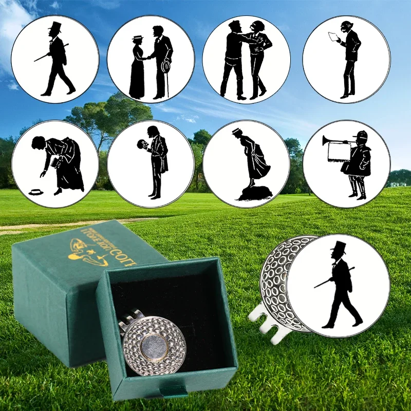 Magnético Golf Cap Marker Clips, Acessórios do campo de golfe, Golf Hat Clip para viagens, Presentes americanos, Fontes de golfe