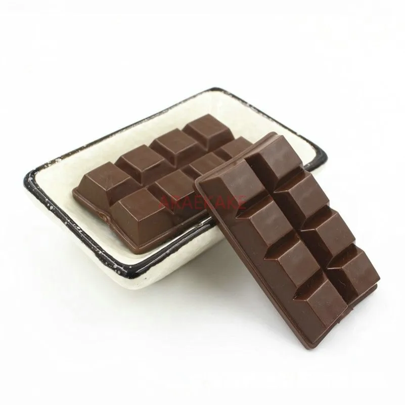 1pcs Simulated food model, large chocolate block, food toy accessories, simulated cream candy, ultra light clay decoration