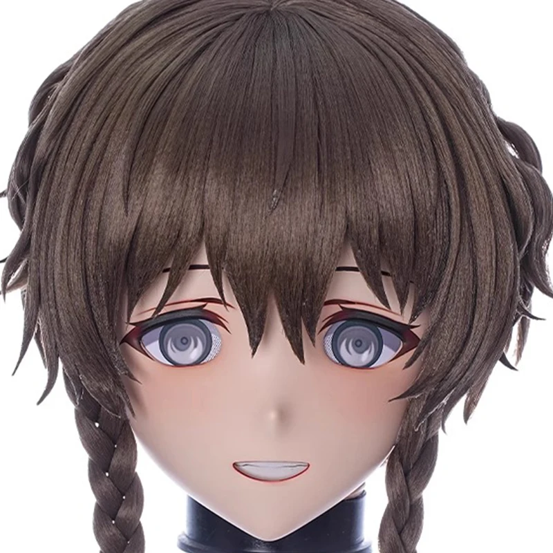 

(MEO271) Customize Handmade Full Head Lockable Crossdress Male to Female Japanese Cartoon Anime Game Character Kigurumi Mask