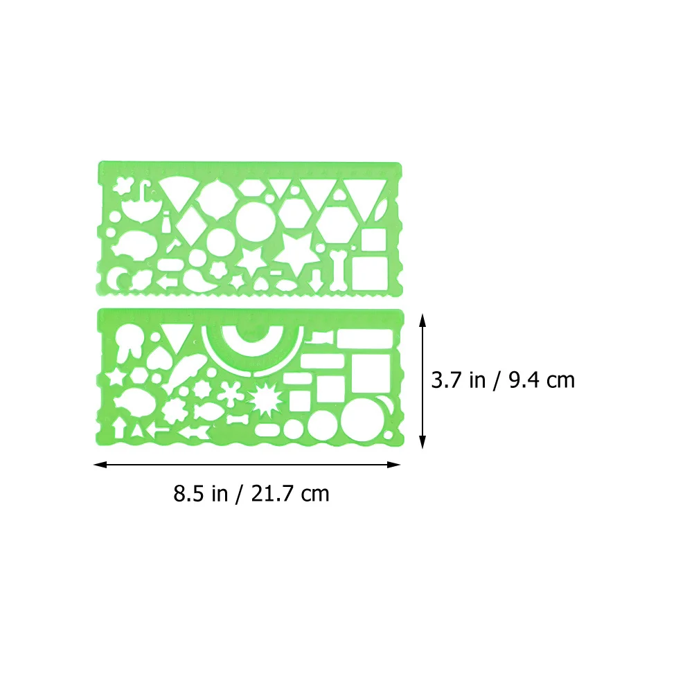 

12Pcs Plastic Drafting Ruler Drawing Template Stencils for Students Architecture Engineering Technical Design Tools