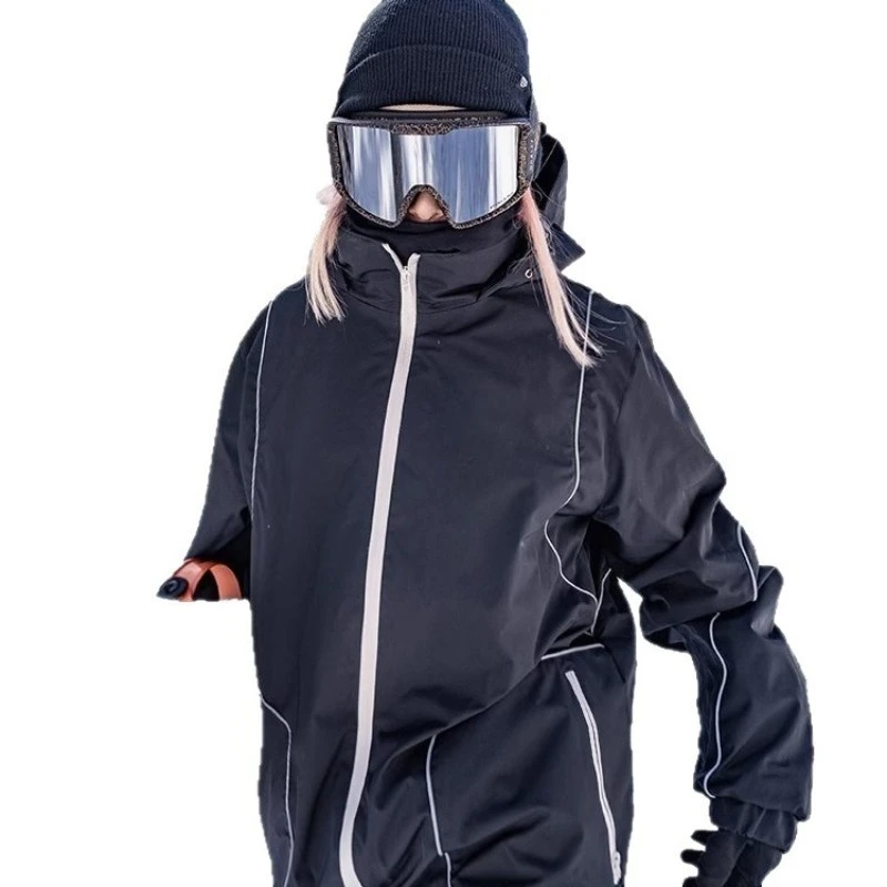 3L snowboard suit women's waterproof fully pressed rubber warm ski top ski pants men