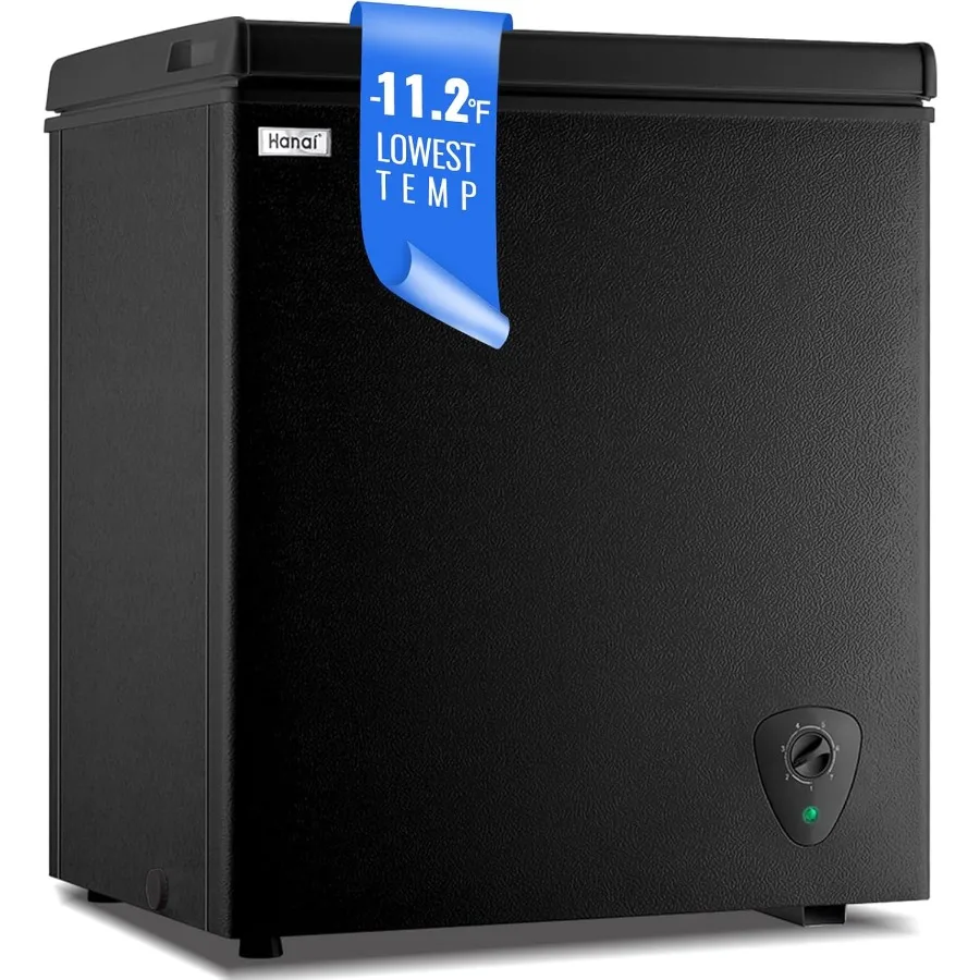 WANAI Chest Freezer Small Deep Freezer with Large Capacity Fast Freezing Freezers for Home Office Dorm with One Removable Baske