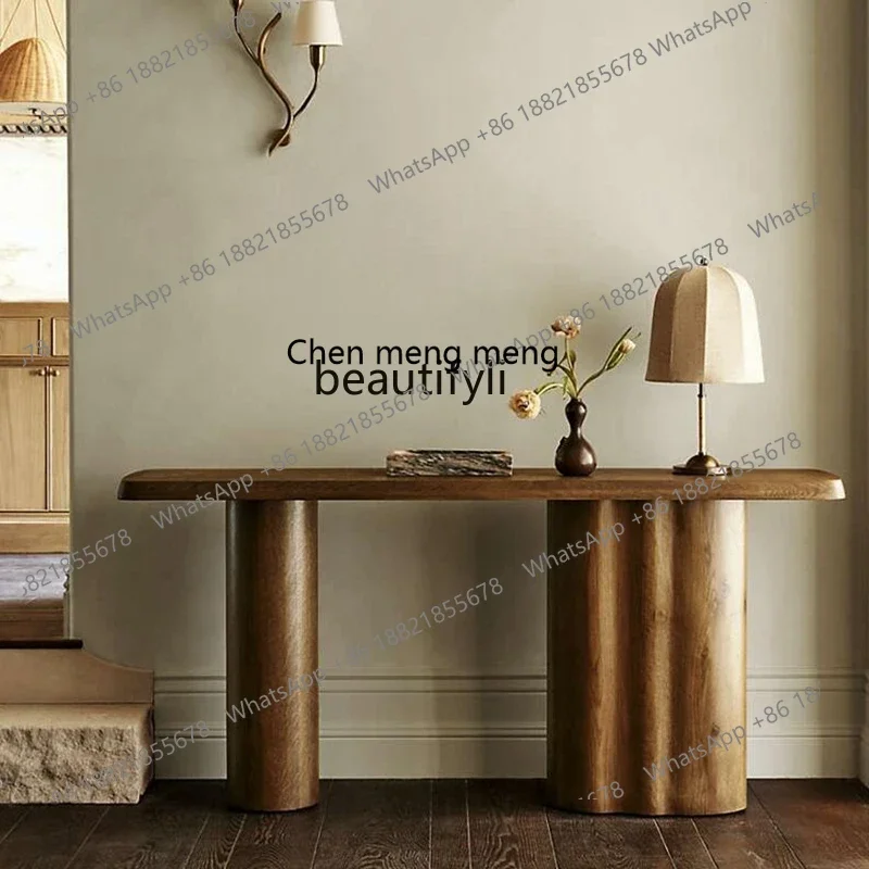 B178 Console Stroke Retro Console Tables a Long Narrow Table Aisle Corridor Side View Sets a Long Narrow Table Nordic