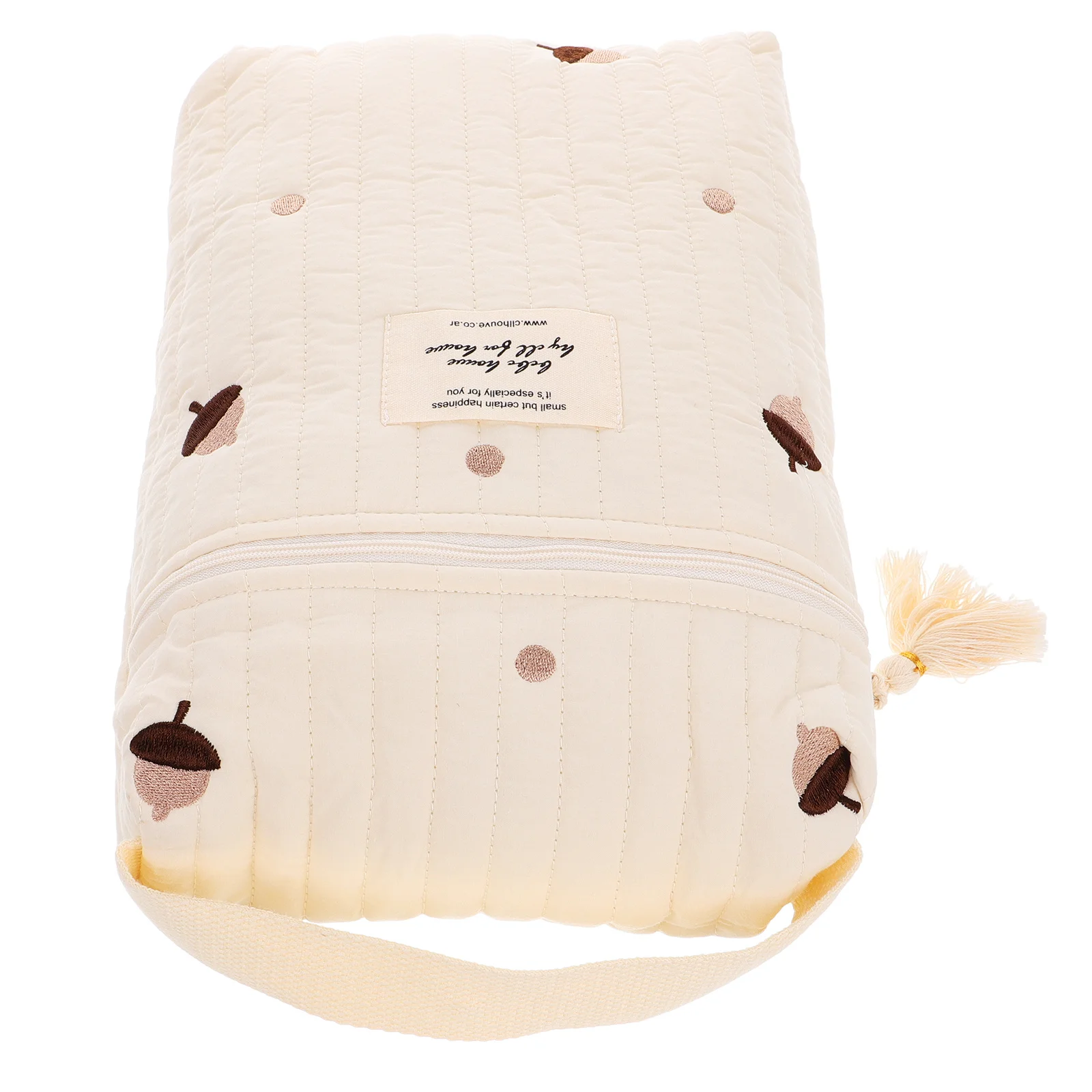 حقيبة حفاضات ذات سعة كبيرة وقابلة لإعادة الاستخدام من القماش القطني منظم الحفاضات المحمول حقيبة تخزين حفاضات الأطفال لآباء الذهاب #1