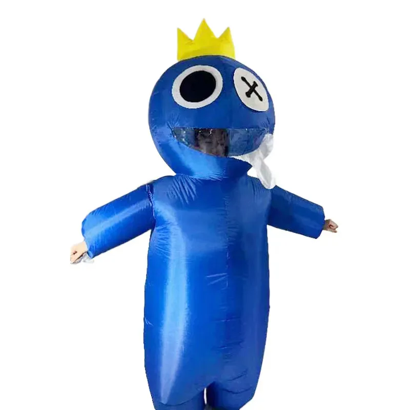 Juego Rainbow Cosplay Blue Friend Monster mono inflable conjunto completo disfraces Halloween adultos; 3'c,5.y;8'v,