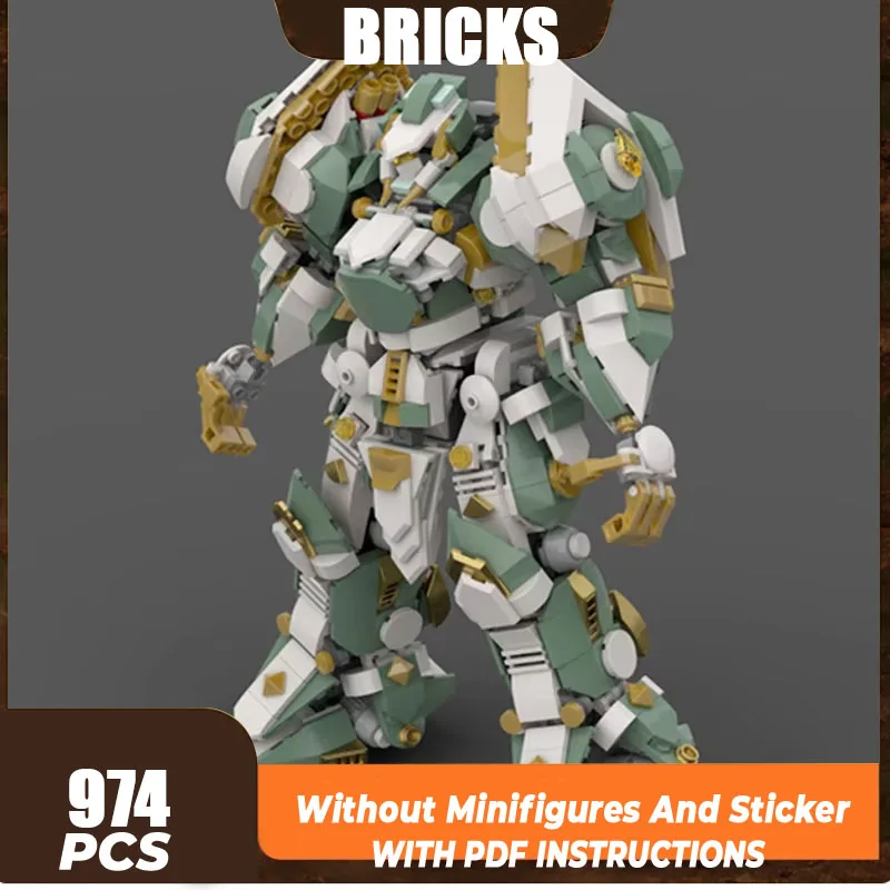 

MOC Building Blocks Mecha Model Series Emerald Avenger Modular Street View Model DIY Assembly Bricks Children Toy Christmas Gift