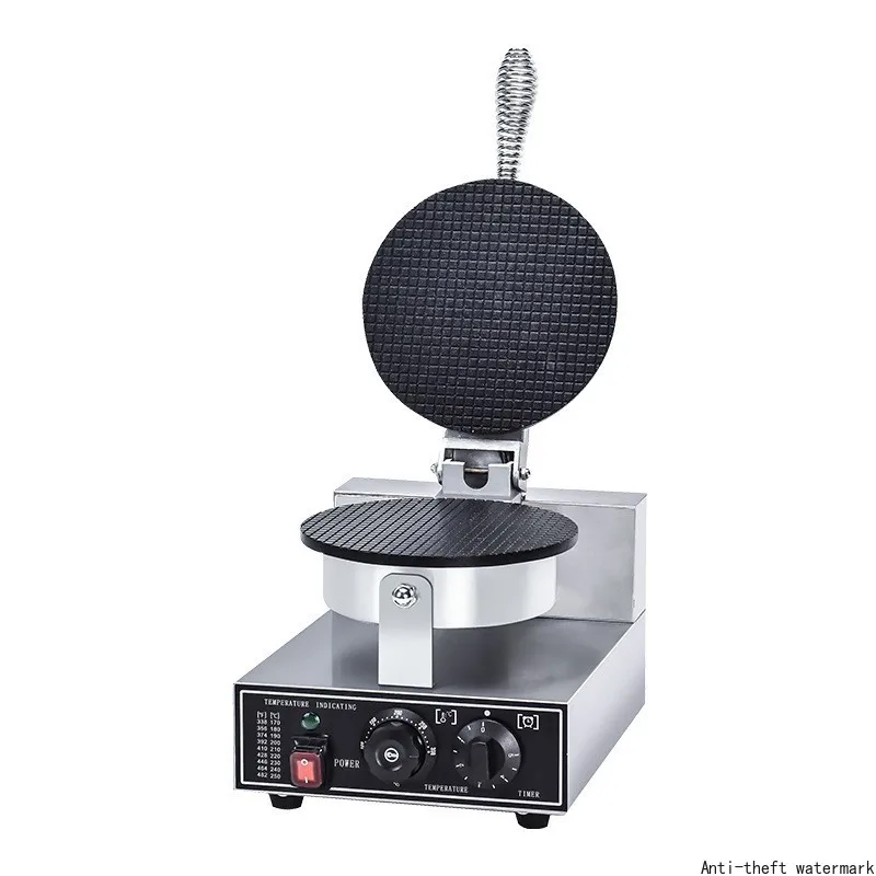 2026 Hot Selling - Ice Cream Leather Machine, Night Market Stall Mini Ice Cream Cone Crispy Machine, Single/Double Head