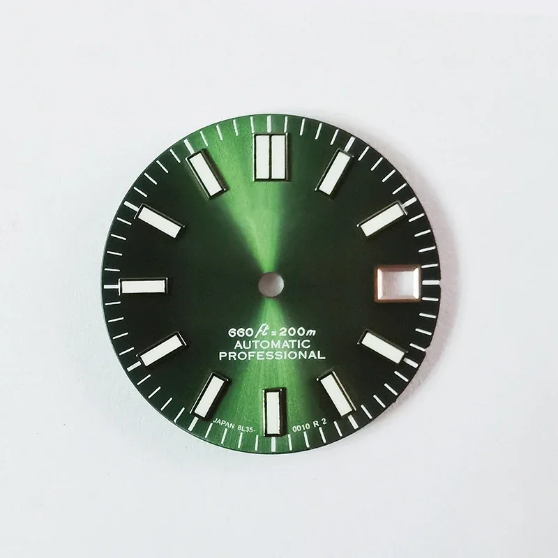 

Dial Olive Green Sbdx019 6105 Mod Mechanical Watch Dial NH35 Case Skx007 / 009 Turtle Abalone 28.5mm Sunburst NH36 NH38