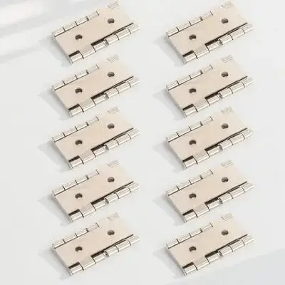 

10pcs Door Hinges Iron Metal Smooth Rust Resistant For Cabinet Gate Screen Double Acting Hinge Furniture Hardware Fittings