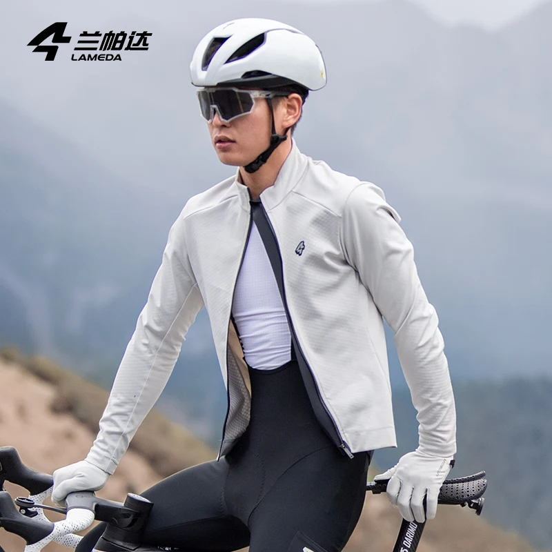 LAMEDA autumn and winter cycling coat windproof fleece warm windproof road bike mountain bike men's coat