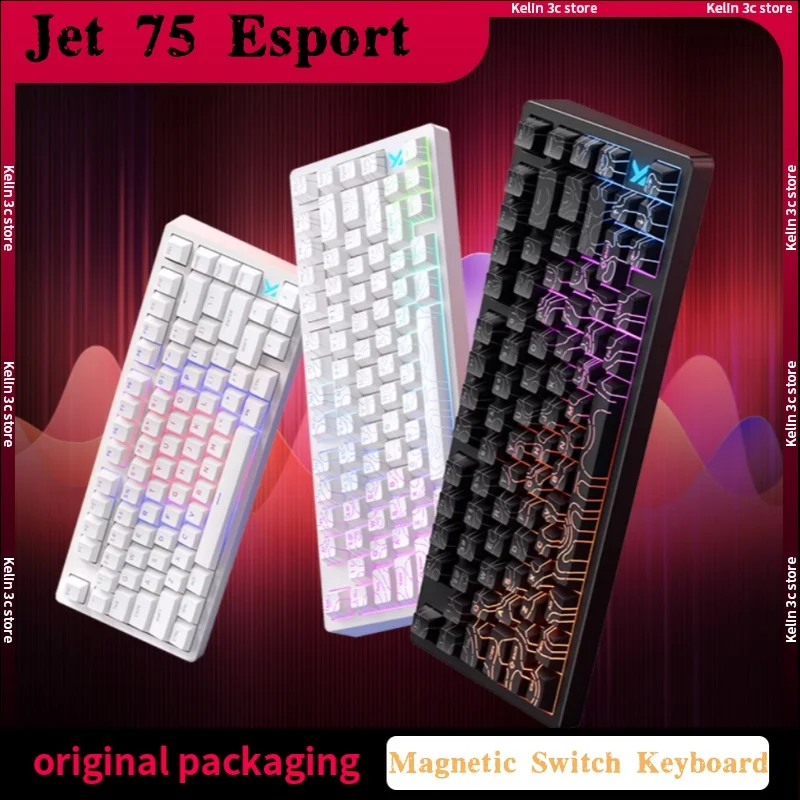 

MchoseJet75 80 Key Wired Magnetic Switch Mechanical Keyboard 8K Polling Rate 0.01RT FPS E-Sports Game Valorant Pc Accessories
