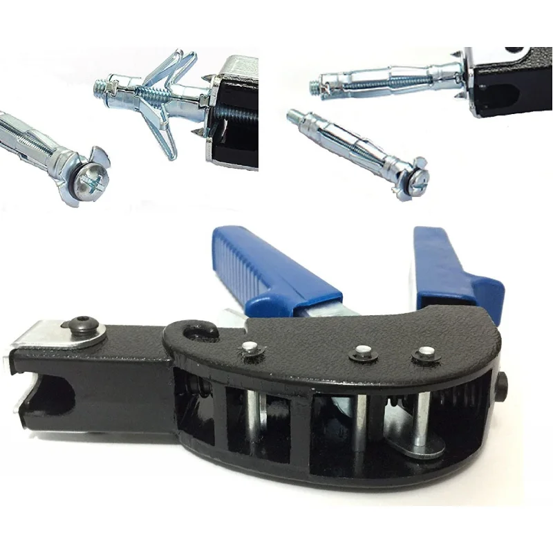 Pistola per Ancoraggio a Parete Cava Resistente - Kit Pistola per Rivetti Manuale per Cartongesso, Legno e Metallo, Durevole e Facile da Usare