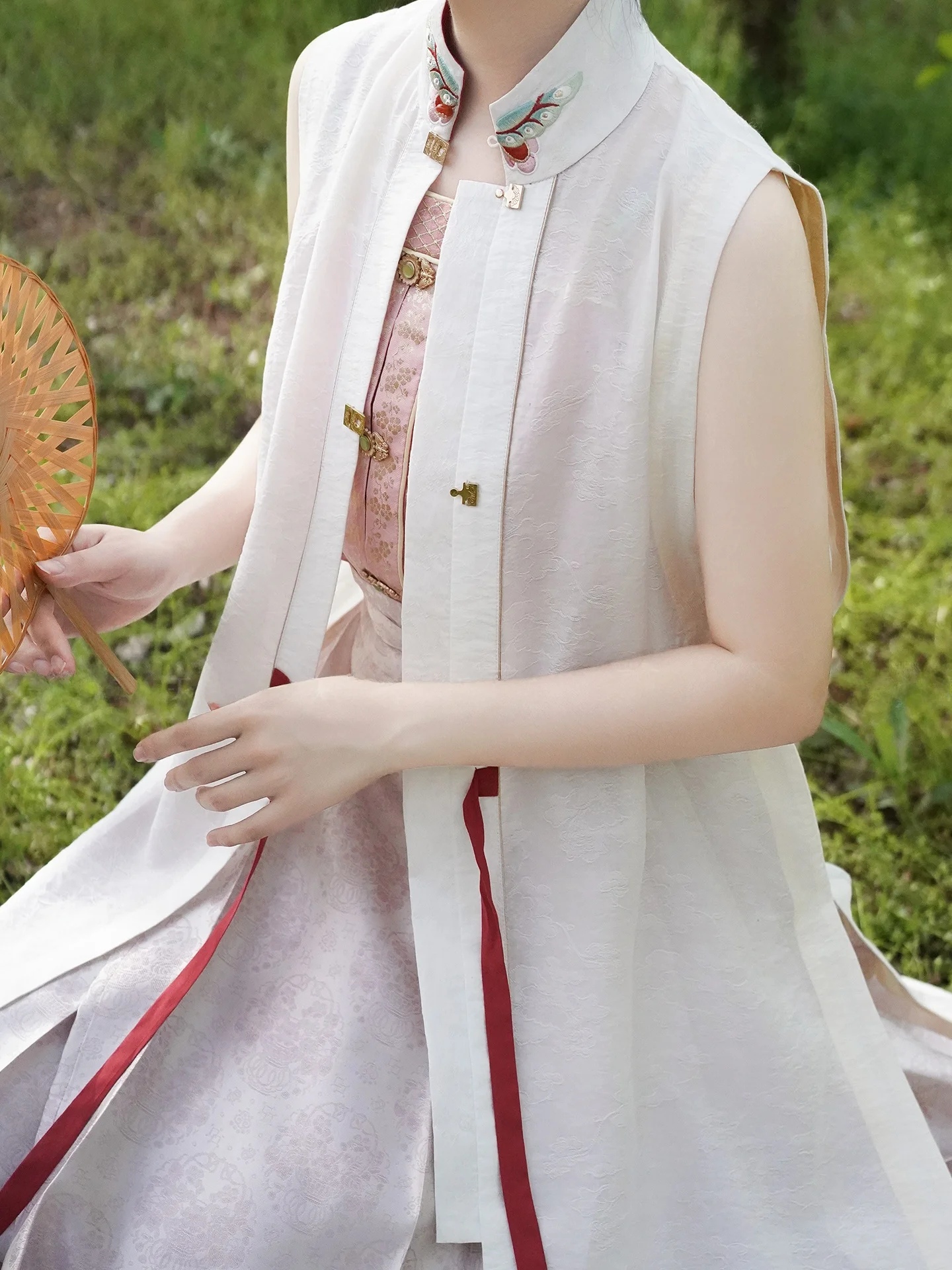 No Two Gathered【Mystic】Vertical Collar Sleeveless  Daily Original Summer Cooling Hanfu Women's Traditional Wear
