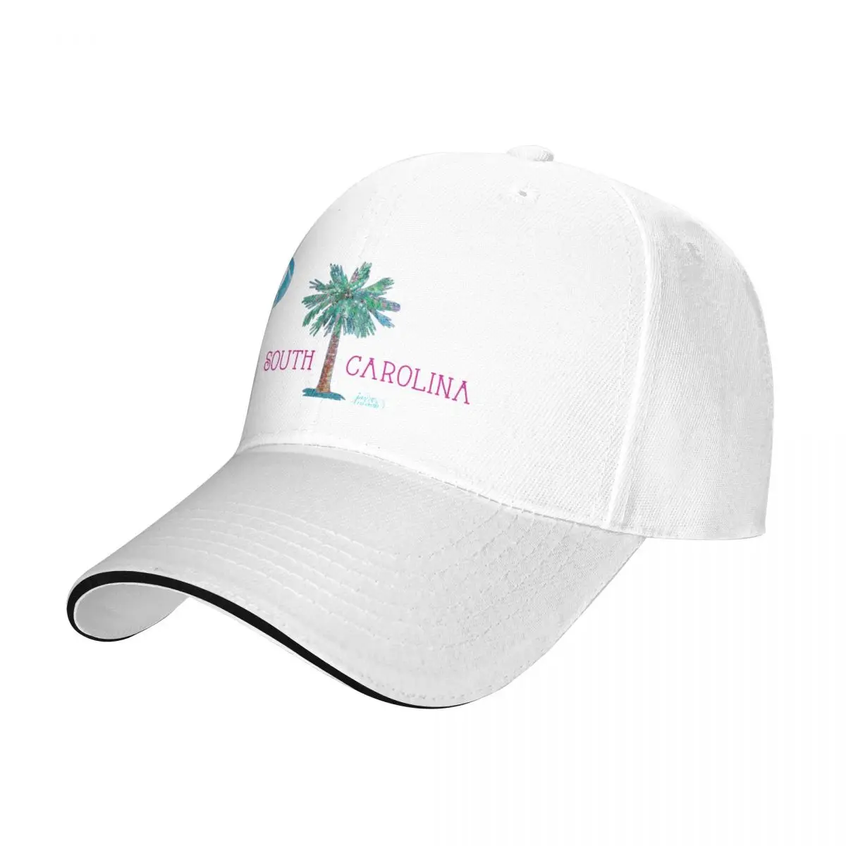 South Carolina Palmetto Tree and Moon by Jan Marvin Baseball Cap |-F-| Sunhat Anime Hats Woman Men's