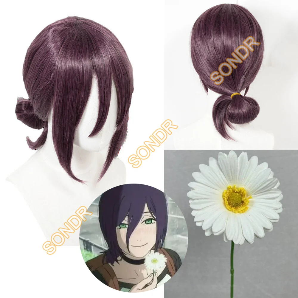 Reze Cosplay Wigs Hairpiece Chainsaw Man Anime Cosplay Heat Resistant Cosplay Hair Wigs For Women Halloween Costume Theme Party