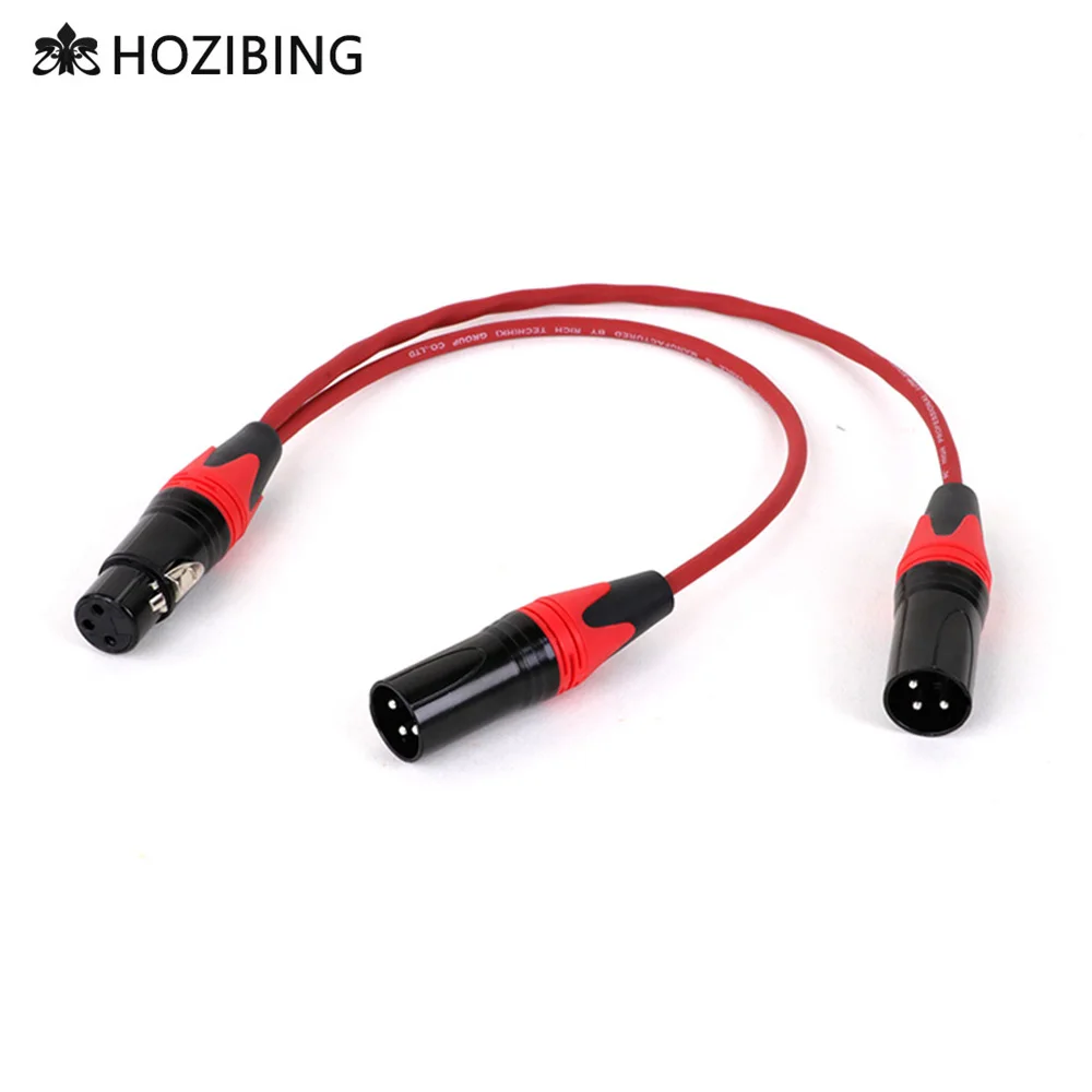 

XLR to XLR Y-Splitter Cable Balanced XLR Female to Dual XLR Male Audio Microphone Adapter Y-Cable 2 XLR to 1 XLR Plug