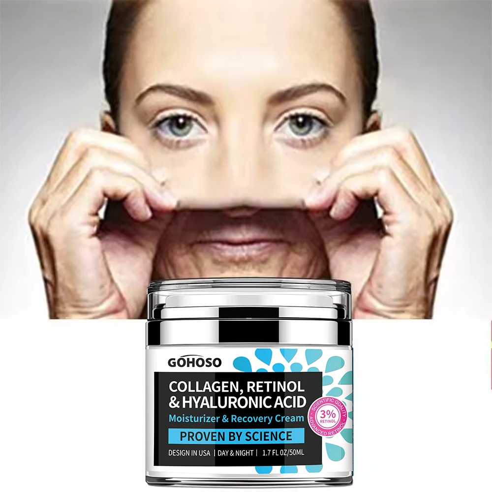 ENVISHA soins de la peau collagène rétinol acide hyaluronique crème pour le visage raffermissant blanchissant Anti-âge rides hydratant hydratant