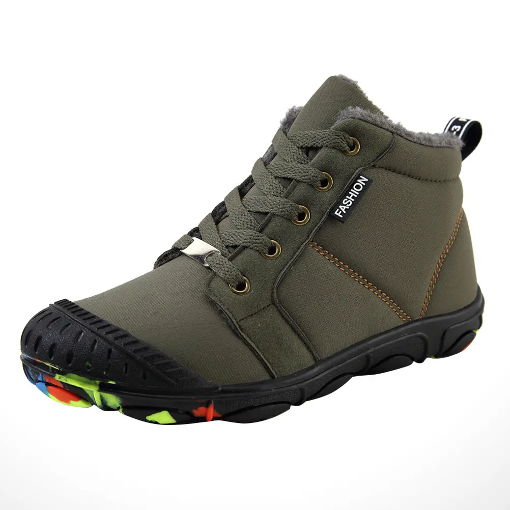 

Kids Snow Boots Winter Warm High-Cut Snowshoes for Children Anti-Slip Rubber Sole Thickened Cushioned Toe Guard Comfortable