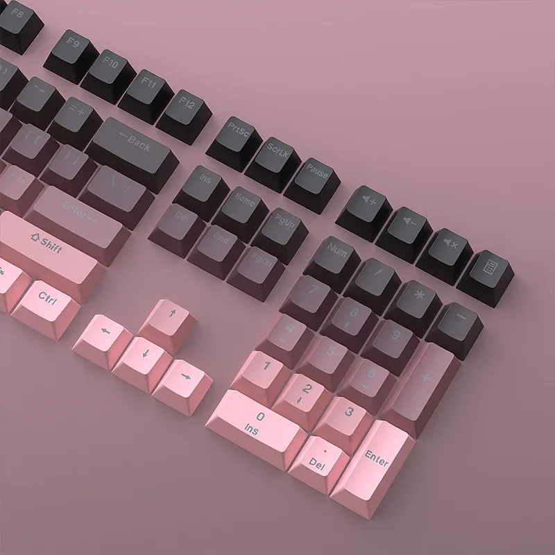 Strawberry Shine Through Keycap Doubleshot OEM Profile for All MX Type 61% 66% 98 %100% 108%Mechanical Keyboard