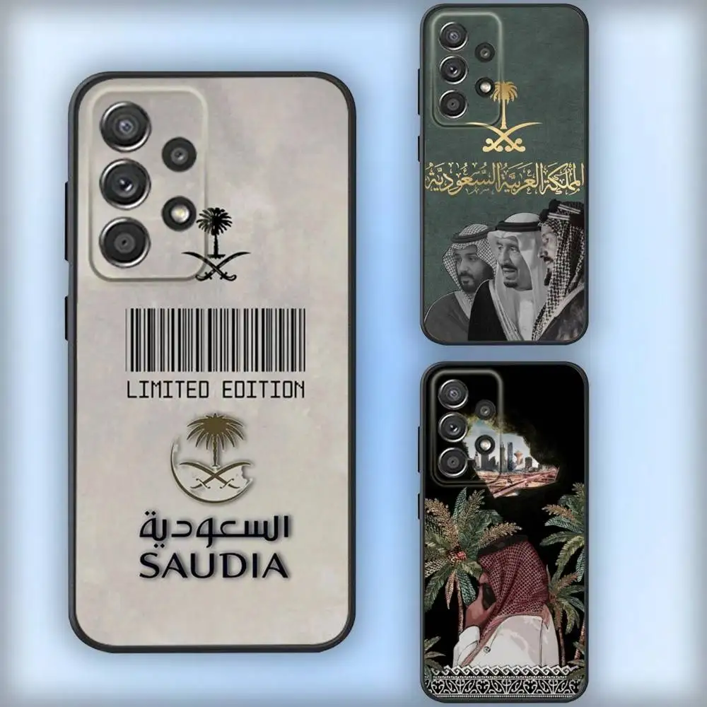 

Kingdom Of Saudi Arabia Phone Case For Samsung S25,S24,S21,S22,S23,S30,Ultra,S20,Plus,Fe,Lite,Note,10,9,5G Black Cover