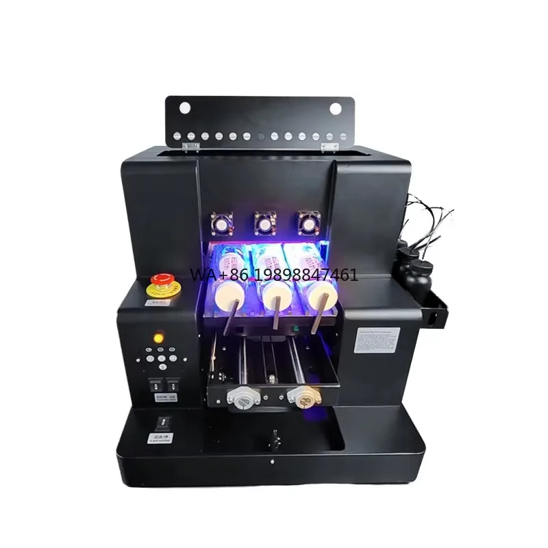 

Full Automatic UV Printer A4 Multifunction A4 UV Printer 6 Color for Phone Case/cover Glass Print