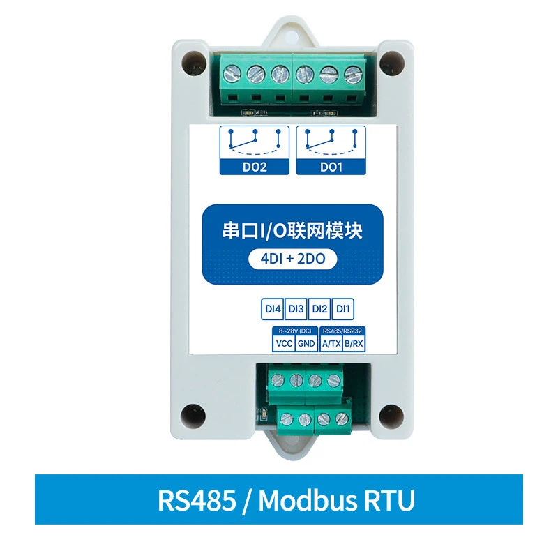 Modbus RTU Serial Port I/O Networking Module 4DI+2DO MA01-AXCX4020(RS485) RS485 Data Acquisition and Monitoring 8 Digital Output