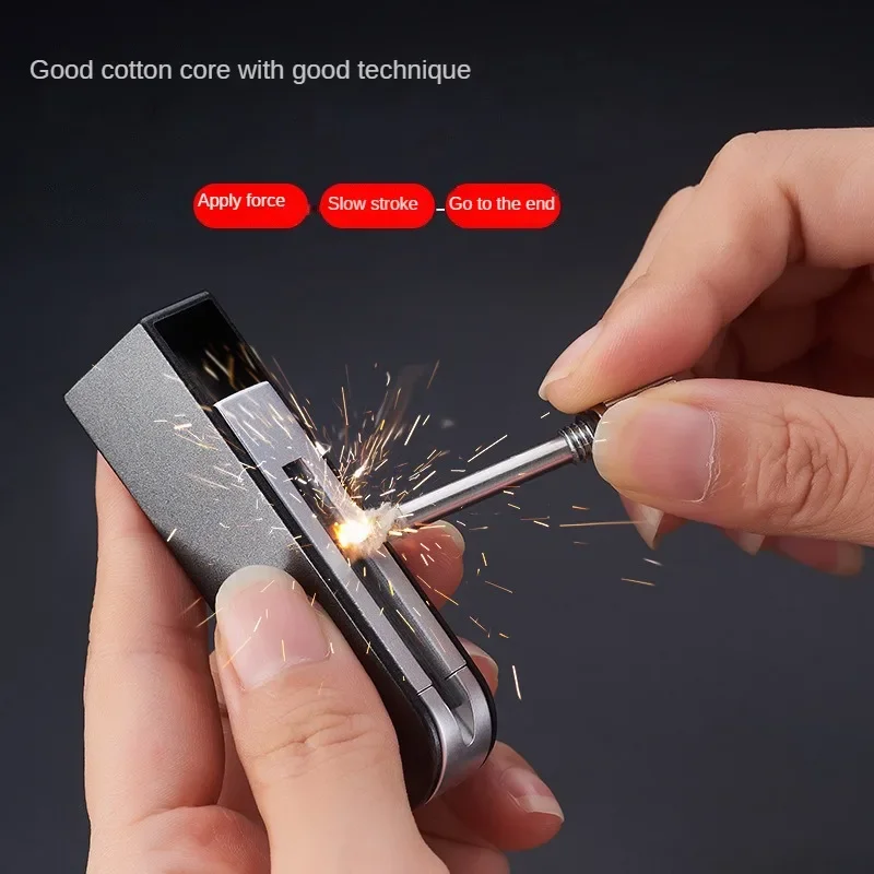 Folding Ten Thousand Matches Portable Individualistic Fashion Lighter Halloween Igniter Cigarette Gift For Men