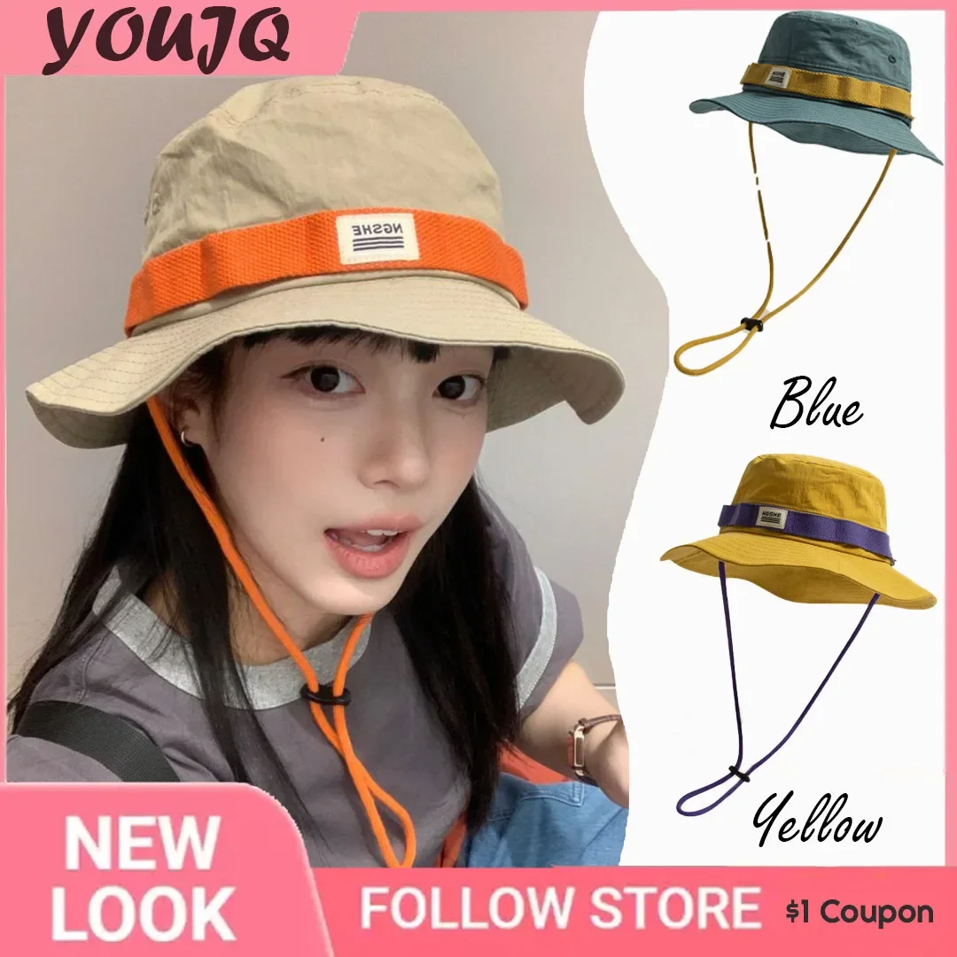 

Japanese Outdoor Fisherman Hat for Women Summer Sunshade Sunblock Hat Men Wide Brimmed Mountaineering Leisure Vacation Basin Hat