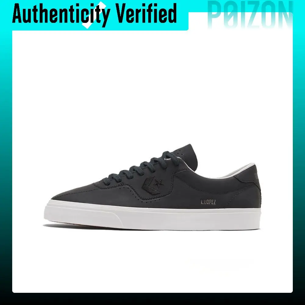 Converse Louie Lopez Pro Fashion Trend Cushioning Abrasion Resistant Lightweight Low top Skateboard Shoes Unisex Black 170499C