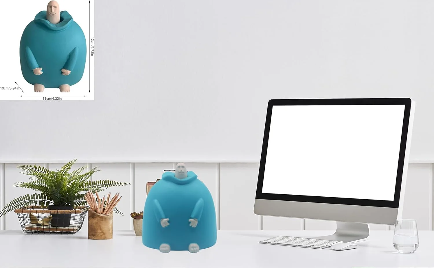 تصميم فني تجريدي إبداعي لتزيين سطح المكتب المنزلي مزحة رجل عجوز لطيف بالإصبع الأوسط