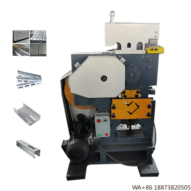 Machine Ironworker Multifunction 60 90 120 Tons Hydraulic Ironworker Combined Punchers and Shears