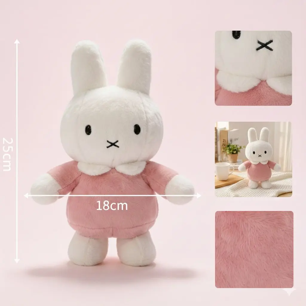 Niedliches Miffy-Plüschtier — Perfektes Geburtstags- oder Valentinstagsgeschenk für Ihre Freundin – Detail 8