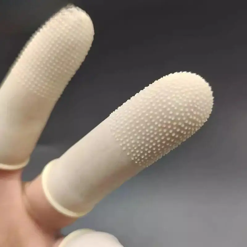 Mildewproof Durable Latex Finger Covers Protective Gloves Rubber Printing Nail Covers Hand Protection Accessories for Adults