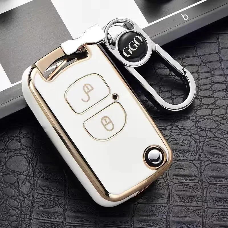 TPU Car Key Case Cover Holder Key Shell Buckle for FAW Jiefang J6P/JH6/J6L/J6M