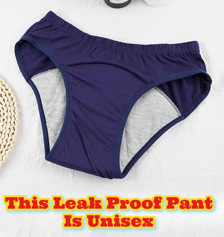 2‌pcs Graphene Anti Leak Reusable Washable Incontinence Underwear Pant Adult Elderly Waterproof Comfortable Diaper Liners