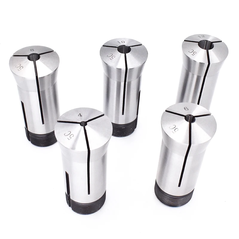 Imagem -02 - tipo Redondo 5c Pinça Primavera Pinça Chuck Faixa de mm mm 10 mm 12 mm para Máquina Cnc Ferramenta de Torno de Fresagem Peças por Conjunto