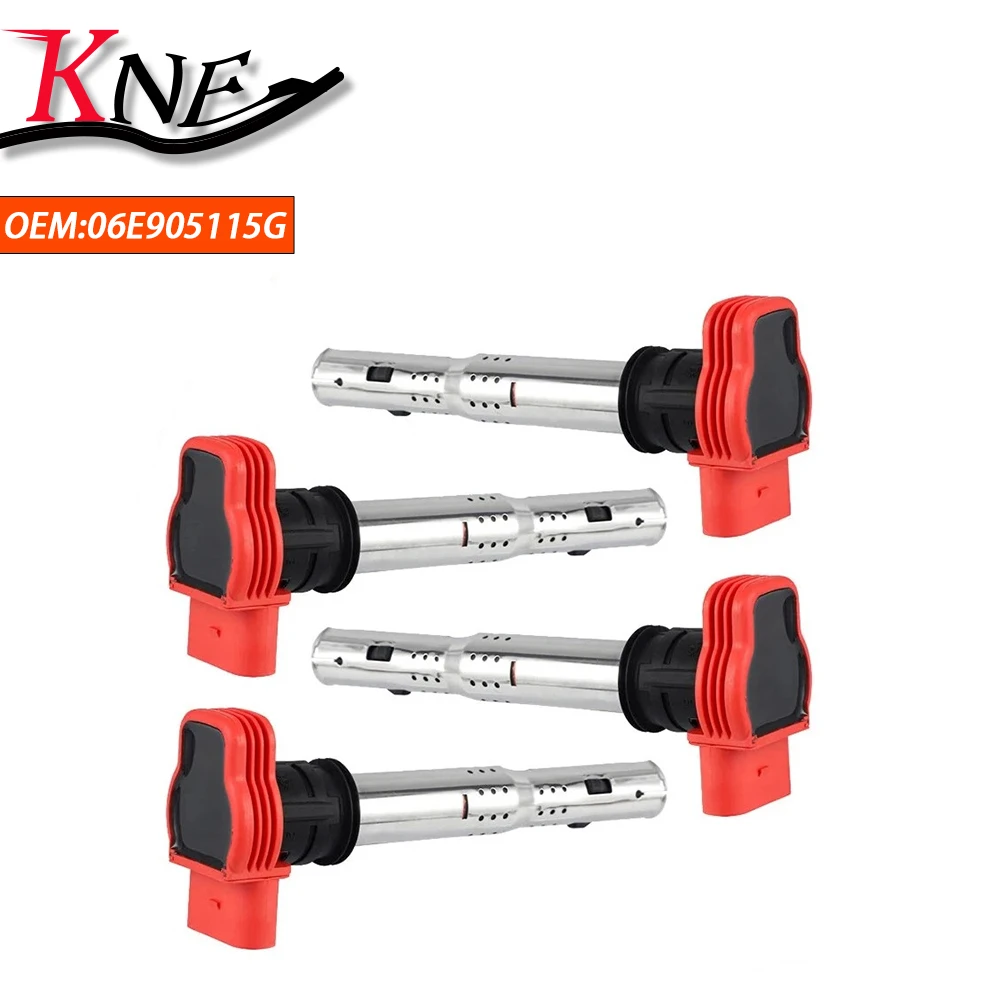 Nueva bobina de encendido de coche 06E905115G/A/B/C/D 07K905715F para Audi Q5 A3 A4 A5 A6 R8 A7 TT VW Passat CC B7 Sciricco Tiguan 2002-2025