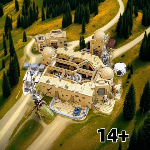 3187PCS Mos 홈 장식 모델 호환 75290 생일 선물